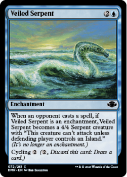 Veiled Serpent single card from Magic the Gathering