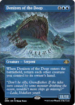 Denizen of the Deep (BORDERLESS) single card from Magic the Gathering