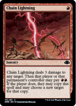 Chain Lightning single card from Magic the Gathering