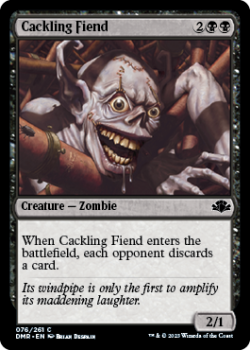 Cackling Fiend single card from Magic the Gathering