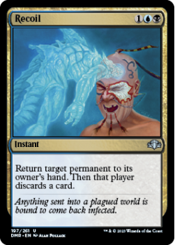 Recoil single card from Magic the Gathering