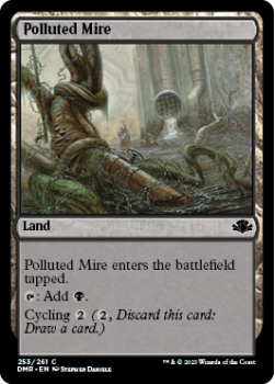 Polluted Mire single card from Magic the Gathering