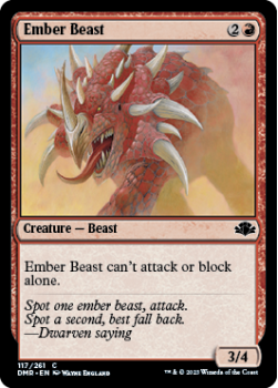 Ember Beast single card from Magic the Gathering