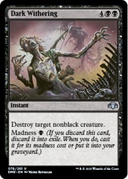 Dark Withering single card from Magic the Gathering