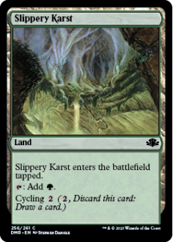 Slippery Karst single card from Magic the Gathering