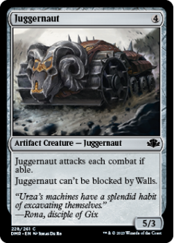 Juggernaut single card from Magic the Gathering