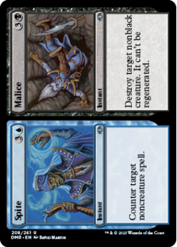 Spite // Malice single card from Magic the Gathering
