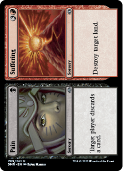 Pain // Suffering single card from Magic the Gathering