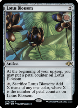 Lotus Blossom single card from Magic the Gathering