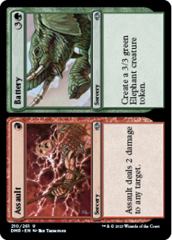 Assault // Battery single card from Magic the Gathering