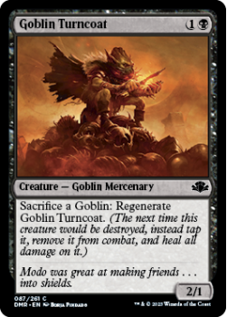 Goblin Turncoat single card from Magic the Gathering