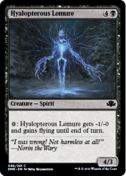 Hyalopterous Lemure single card from Magic the Gathering