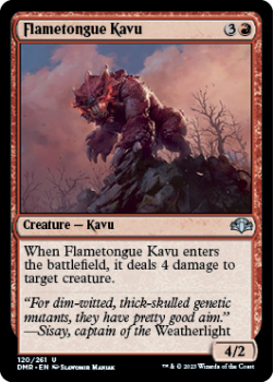 Flametongue Kavu single card from Magic the Gathering