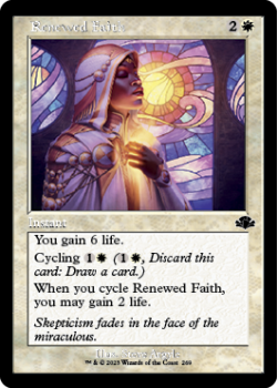 Renewed Faith (RETRO) single card from Magic the Gathering