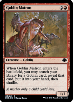 Goblin Matron single card from Magic the Gathering