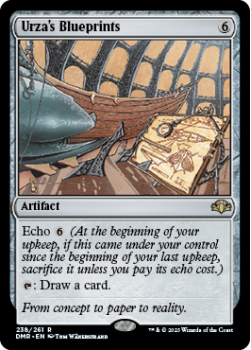 Urza's Blueprints single card from Magic the Gathering