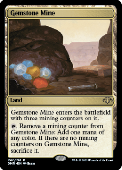 Gemstone Mine single card from Magic the Gathering