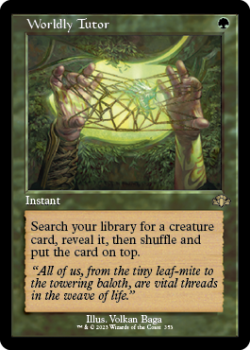 Worldly Tutor (RETRO) single card from Magic the Gathering