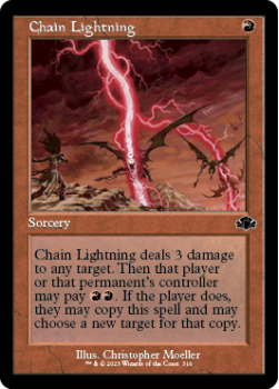 Chain Lightning (RETRO) single card from Magic the Gathering