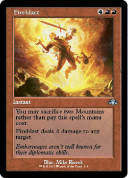 Fireblast (RETRO) single card from Magic the Gathering
