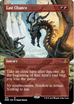 Last Chance (BORDERLESS) single card from Magic the Gathering