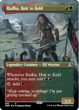 Radha, Heir to Keld (BORDERLESS) single card from Magic the Gathering