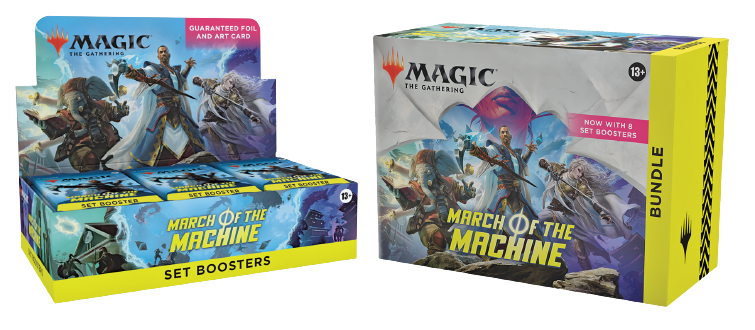 Magic the Gathering: March of the Machine - Set Booster Box and Bundle COMBO Magic the Gathering: March of the Machine - Set Booster Box and Bundle COMBO