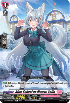 After School as Always, Yulia (C) single card from Cardfight!! Vanguard