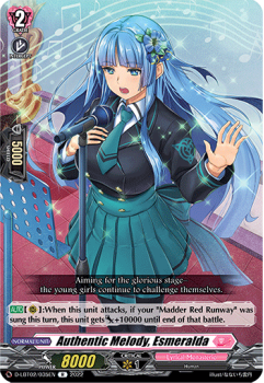 Authentic Melody, Esmeralda (R) single card from Cardfight!! Vanguard