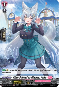 After School as Always, Yulia (H) single card from Cardfight!! Vanguard