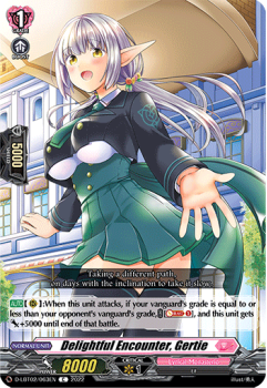 Delightful Encounter, Gertie (C) single card from Cardfight!! Vanguard