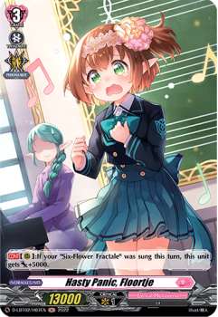Hasty Panic, Floortje (H) single card from Cardfight!! Vanguard