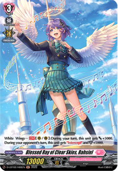 Blessed Ray of Clear Skies, Rahsiel (H) single card from Cardfight!! Vanguard