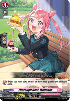 Thorough Rest, Melmahr (C) single card from Cardfight!! Vanguard