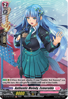 Authentic Melody, Esmeralda (H) single card from Cardfight!! Vanguard