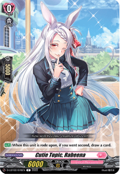 Cutie Topic, Rabeena (C) single card from Cardfight!! Vanguard