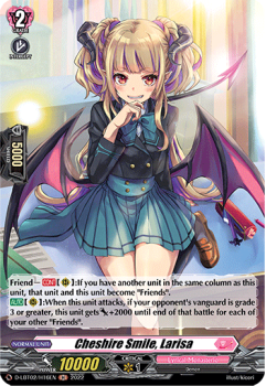 Cheshire Smile, Larisa (H) single card from Cardfight!! Vanguard