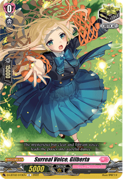 Surreal Voice, Gilberta (C) single card from Cardfight!! Vanguard