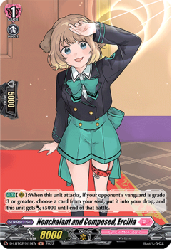Nonchalant and Composed, Ercilia (H) single card from Cardfight!! Vanguard