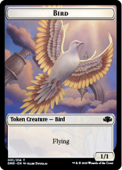 Bird Token // Zombie Token (FOIL) : DOMINARIA REMASTERED - Magic the Gathering Single Card