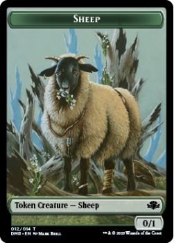 Sheep Token : 012/014 DOMINARIA REMASTERED - Magic the Gathering Single Card