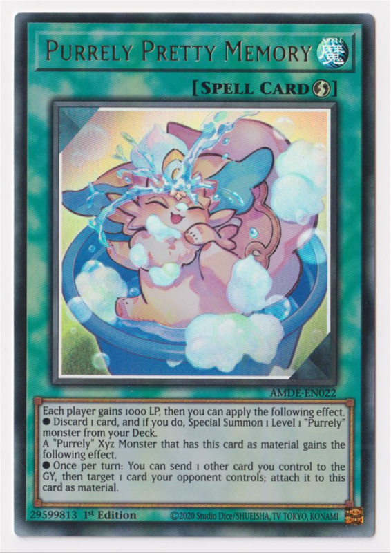Purrely Pretty Memory (Collector's Rare) : AMDE-EN022 - Yu-Gi-Oh ...