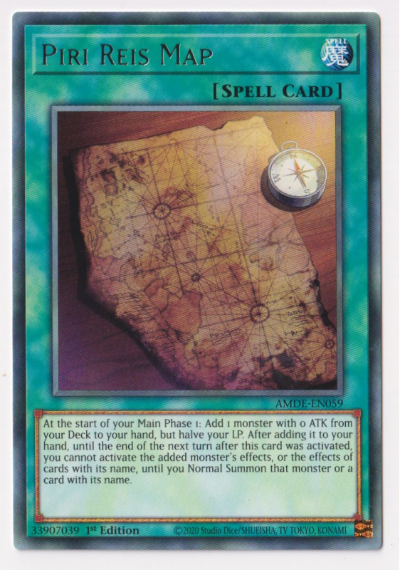 Piri Reis Map (Rare) : AMDE-EN059 - Yu-Gi-Oh! Single Card