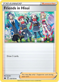 Friends in Hisui single card from Pokemon TCG