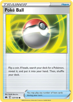 Poké Ball single card from Pokemon TCG