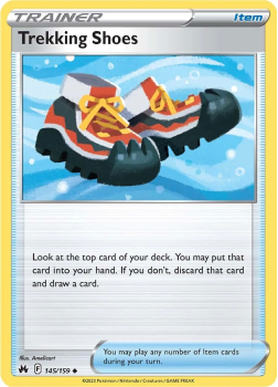 Trekking Shoes single card from Pokemon TCG