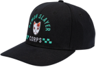 Demon Slayer Tanjiro Fox Mask Pre-Curved Bill Adults Snapback Cap