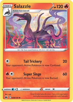 Salazzle single card from Pokemon TCG