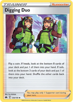 Digging Duo single card from Pokemon TCG