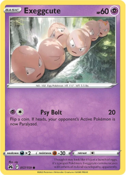 Exeggcute single card from Pokemon TCG
